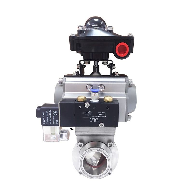 Pneumatic Actuator with Limit Switch and Solenoid